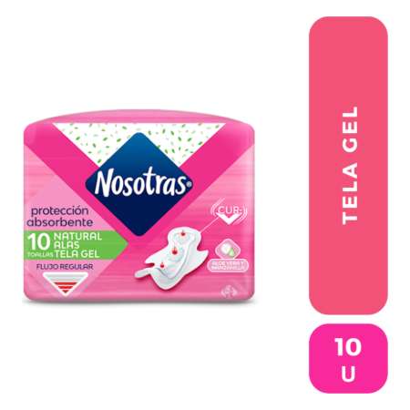 TOALLA HIGIENICA NOSOTRAS CLASICA ALAS TELA GEL