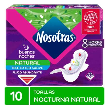 NOSOTRAS BUENAS NOCHES DE 10 TOALLAS