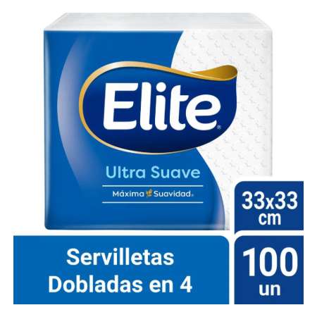 SERVILLETA ELITE DOBLA EN 4 100U