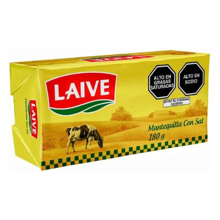 MANTEQUILLA CON SAL LAIVE BARRA 180GR