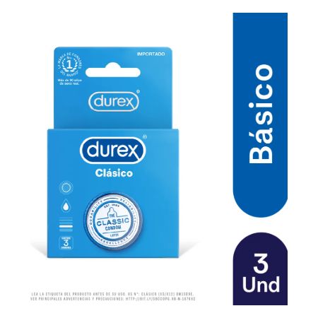 DUREX CLASICO CONDONES 3